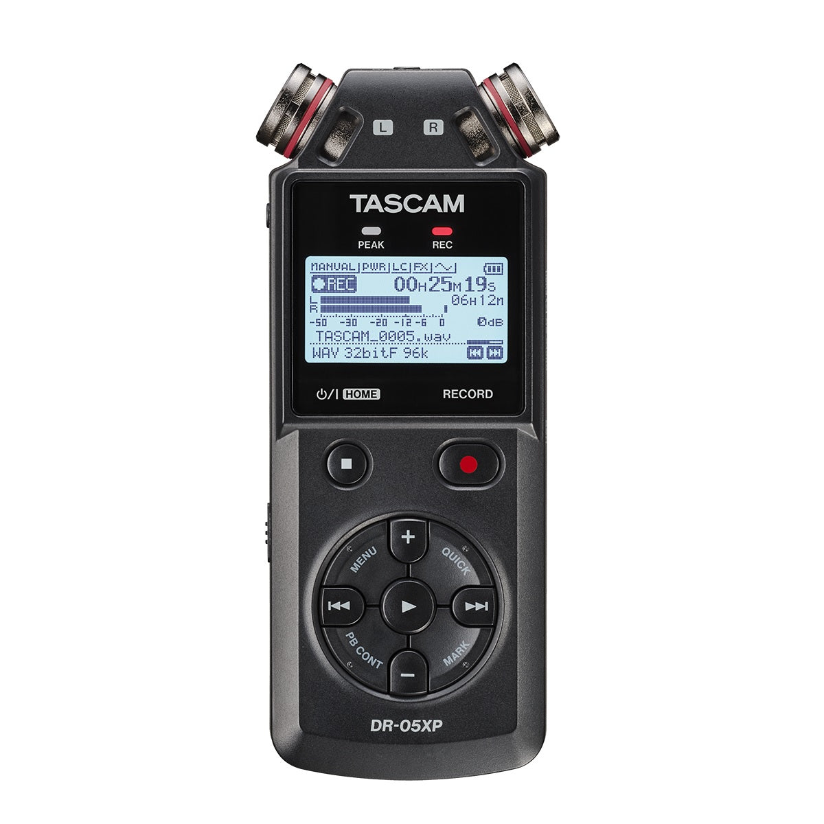 Tascam - DR-05XP 2-Channel 32-Bit Float Portable Handheld Recorder With USB-C Interface