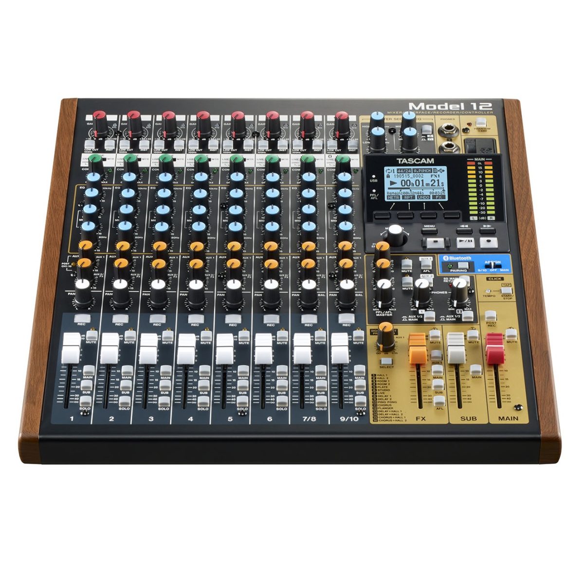 Tascam - Model 12 Digital Recording Mixer With Daw Controller & Audio Interface