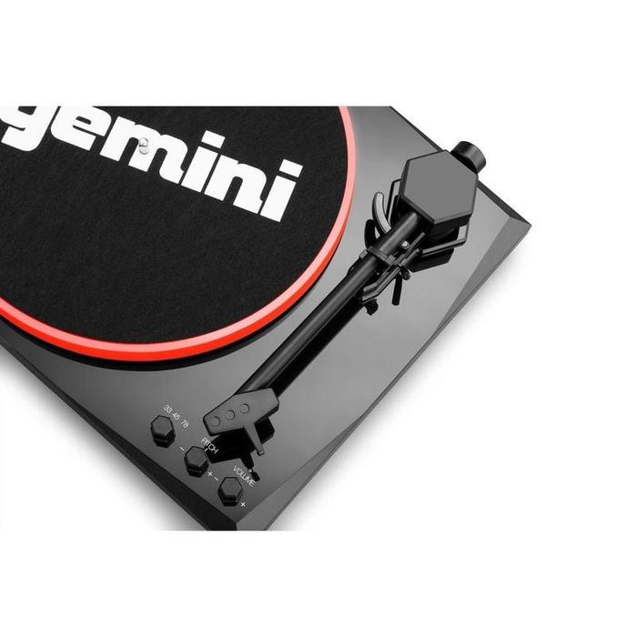 Gemini - Stereo Turntable System, Black / Red #TT-900BR