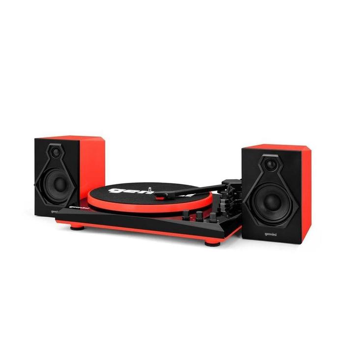 Gemini - Stereo Turntable System, Black / Red #TT-900BR