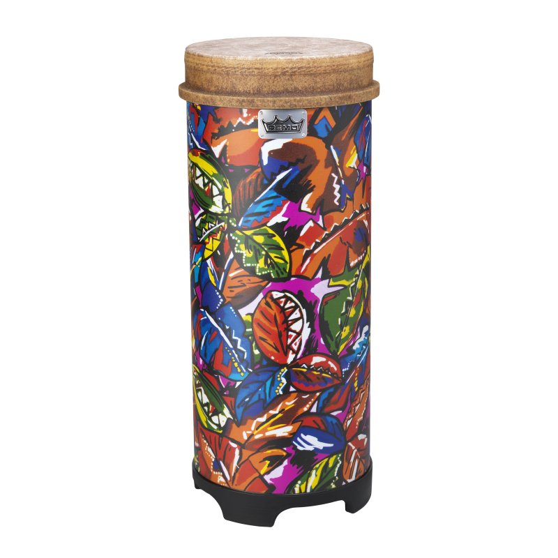 Remo - 50-Series Tubano® Drum - Pre-Tuned, Tropical Leaf, 10" #TU-0510-09