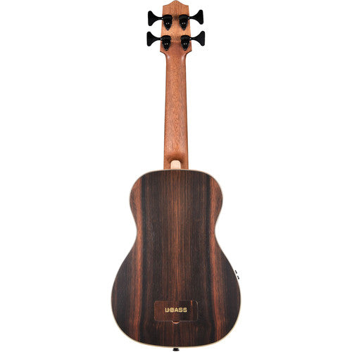 Kala - Striped Ebony Acoustic-Electric #UBASS-EBY-FS
