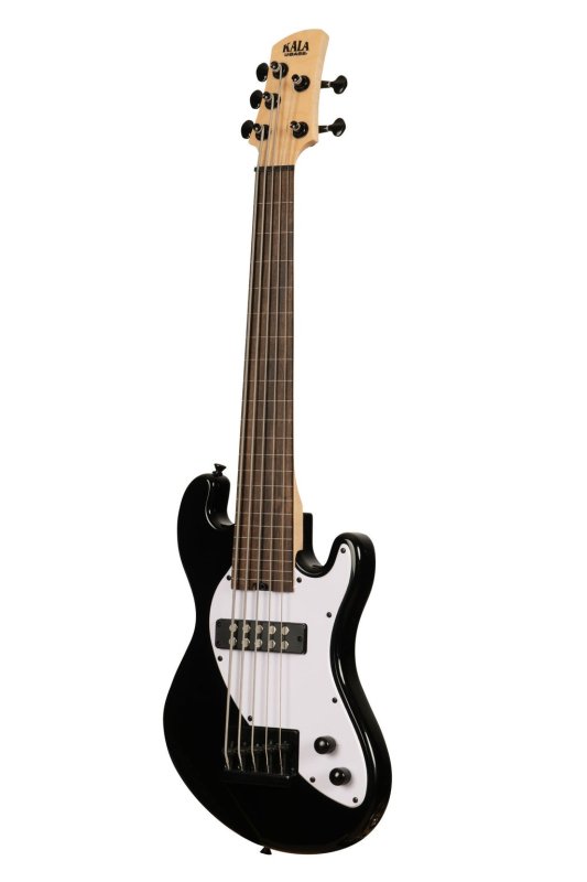 Kala - Solid Body 5-String Jet Black Fretless U-BASS #UBASS-SB5-BK-FL