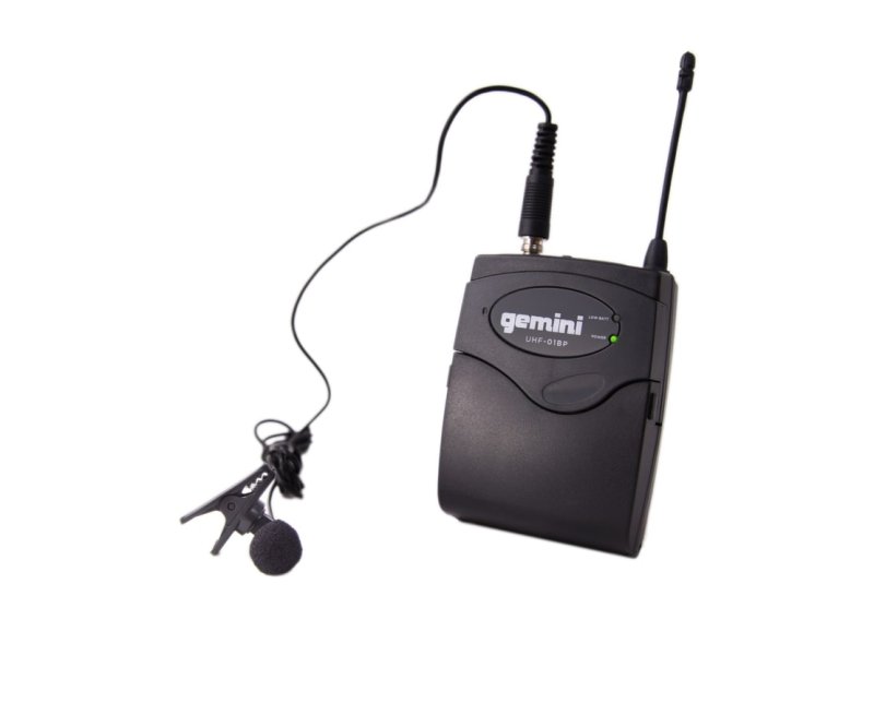 Gemini - Single-channel UHF Wireless Microphone System With Headset And Lavalier Microphones, F1: 517.6 #UHF-01HL-F1
