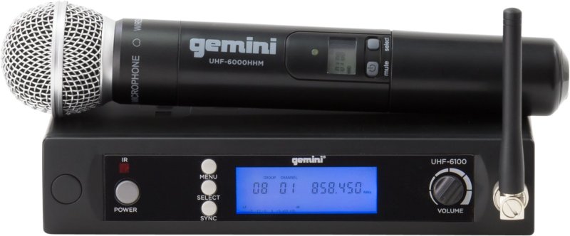 Gemini - Single Channel Wireless Handheld Microphone System #UHF-6100M-R2