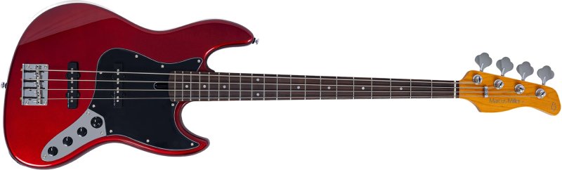 Sire - Sire V3 New Gen 4-String Jazz Bass Guitar with Marcus Standard J-Revolution Pickups, Candy Apple Red #V3-4-NEWGEN-CAR