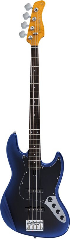 Sire - Sire V3 New Gen 4-String Jazz Bass Guitar with Marcus Standard J-Revolution Pickups, Midnight Blueburst #V3-4-NEWGEN-MBLUE