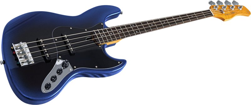 Sire - Sire V3 New Gen 4-String Jazz Bass Guitar with Marcus Standard J-Revolution Pickups, Midnight Blueburst #V3-4-NEWGEN-MBLUE