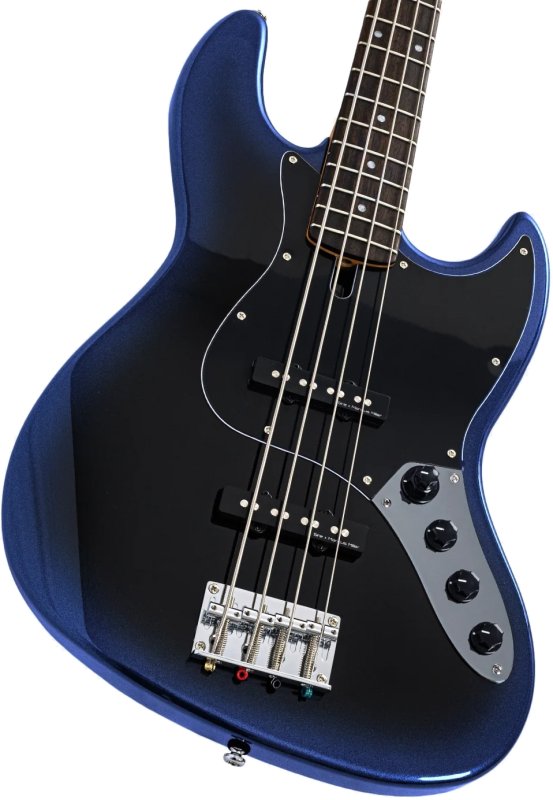 Sire - Sire V3 New Gen 4-String Jazz Bass Guitar with Marcus Standard J-Revolution Pickups, Midnight Blueburst #V3-4-NEWGEN-MBLUE