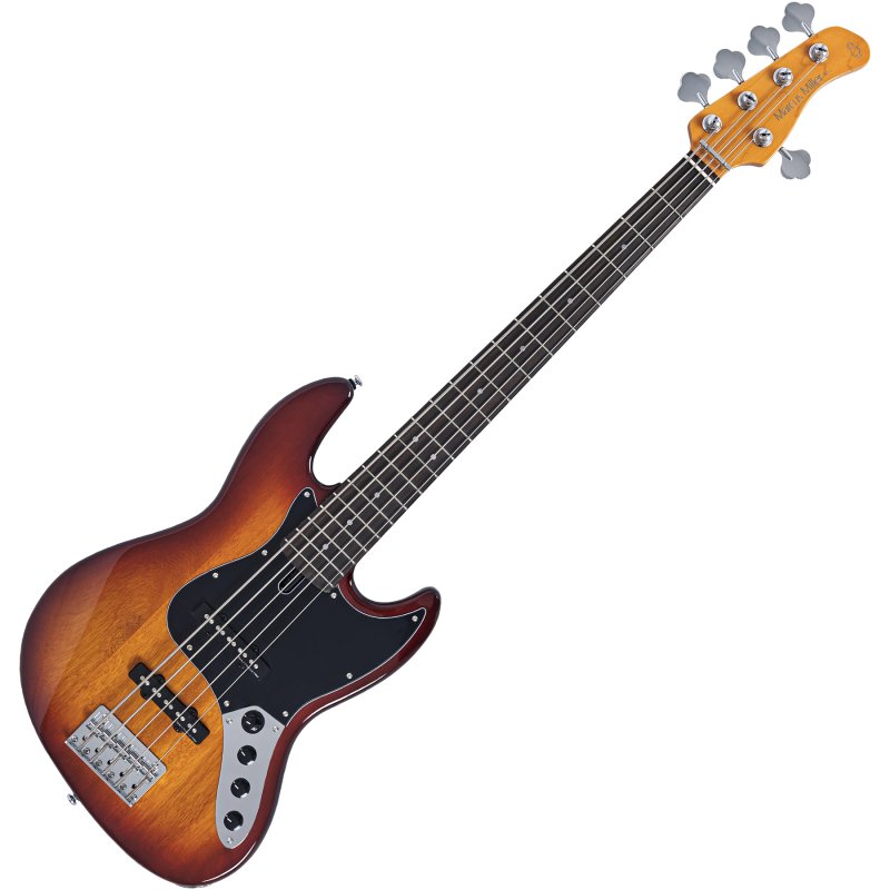Sire - Sire V3 New Gen 5-String Jazz Bass Guitar with Marcus Standard J-Revolution Pickups, Tobacco Sunburst #V3-5-NEWGEN-TS