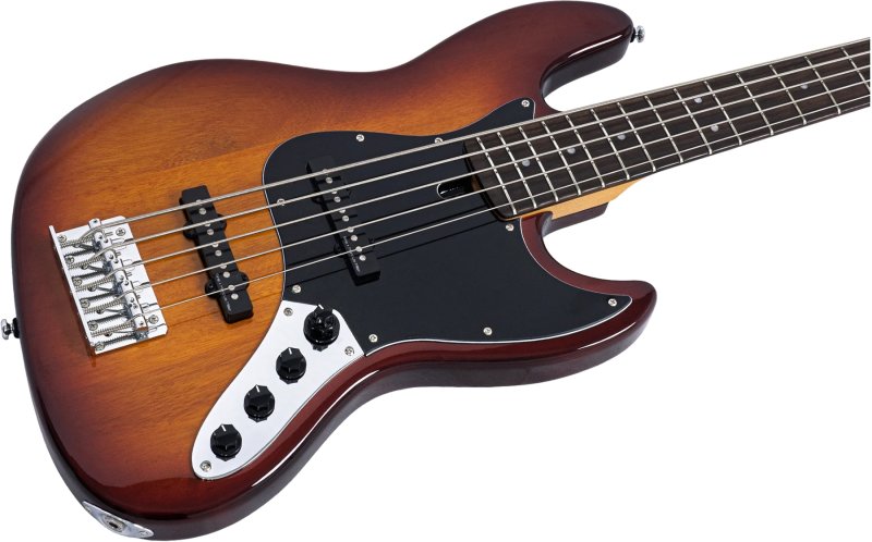 Sire - Sire V3 New Gen 5-String Jazz Bass Guitar with Marcus Standard J-Revolution Pickups, Tobacco Sunburst #V3-5-NEWGEN-TS