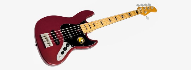 Sire - Marcus Miller V5-5 String Bass Guitar, Candy Apple Red #V5-ALDER-5-CAR