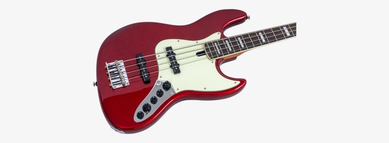 Sire - Sire V7 New Gen Jazz Bass Guitar with Marcus Super-J Revolution Pickups, Candy Apple Red #V7-ALDER-4-NEWGEN-CAR