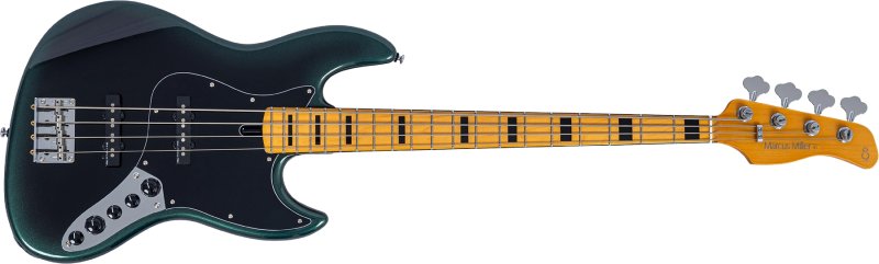 Sire - Sire V7 New Gen Jazz Bass Guitar with Marcus Super-J Revolution Pickups, Dark Forest #V7-ALDER-4-NEWGEN-DFOREST