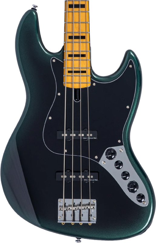 Sire - Sire V7 New Gen Jazz Bass Guitar with Marcus Super-J Revolution Pickups, Dark Forest #V7-ALDER-4-NEWGEN-DFOREST