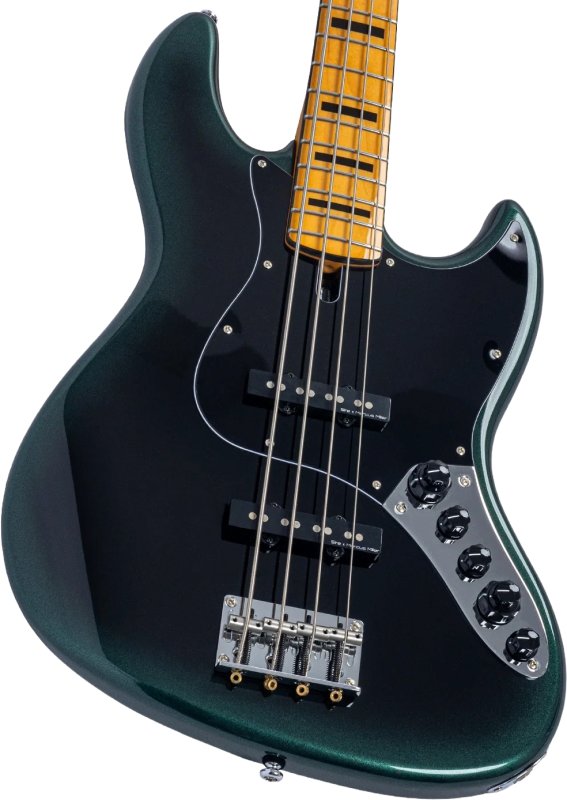 Sire - Sire V7 New Gen Jazz Bass Guitar with Marcus Super-J Revolution Pickups, Dark Forest #V7-ALDER-4-NEWGEN-DFOREST