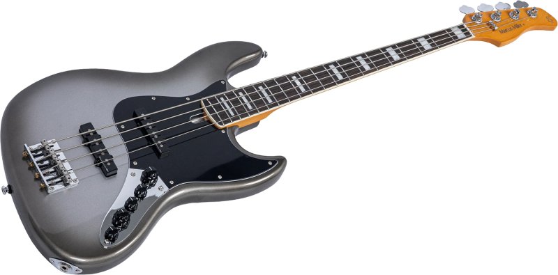 Sire - Sire V7 New Gen Jazz Bass Guitar with Marcus Super-J Revolution Pickups, Mercury #V7-ALDER-4-NEWGEN-MERCURY
