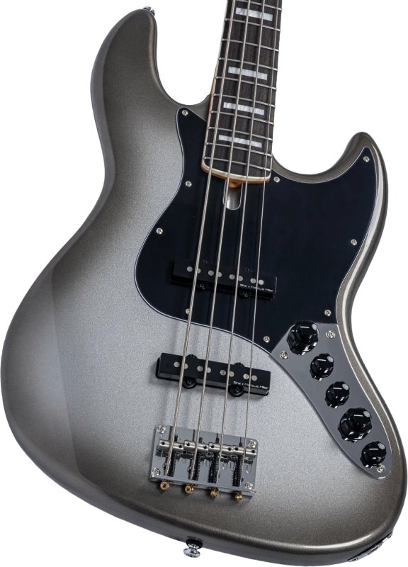 Sire - Sire V7 New Gen Jazz Bass Guitar with Marcus Super-J Revolution Pickups, Mercury #V7-ALDER-4-NEWGEN-MERCURY