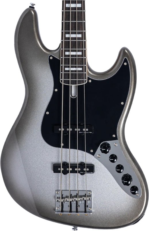Sire - Sire V7 New Gen Jazz Bass Guitar with Marcus Super-J Revolution Pickups, Mercury #V7-ALDER-4-NEWGEN-MERCURY