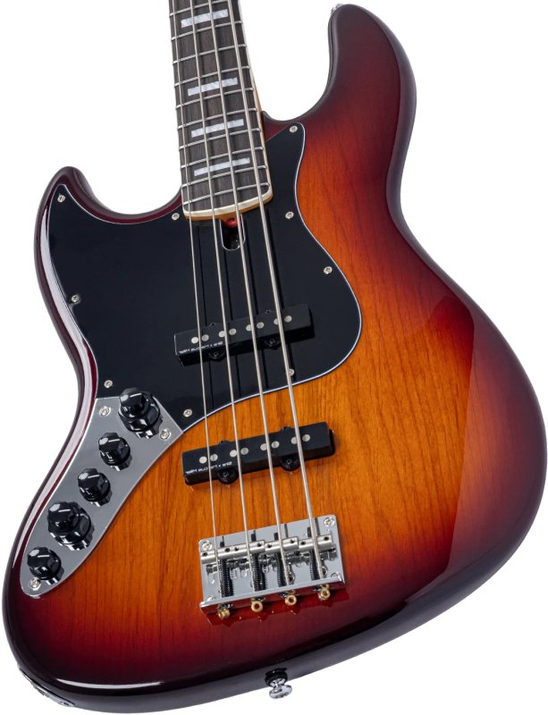 Sire - Sire V7 New Gen Left-Handed 4-String Jazz Bass Guitar with Marcus Super-J Revolution Pickups, Tobacco Sunburst #V7-ALDER-4-NEWGEN-TS-LH