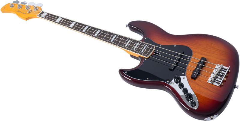 Sire - Sire V7 New Gen Left-Handed 4-String Jazz Bass Guitar with Marcus Super-J Revolution Pickups, Tobacco Sunburst #V7-ALDER-4-NEWGEN-TS-LH