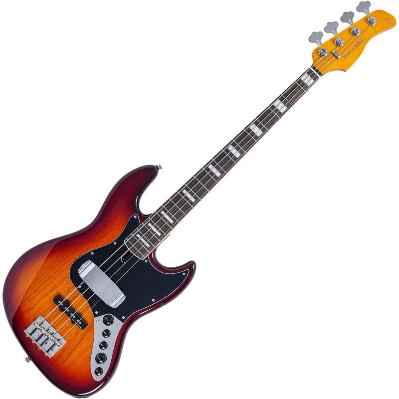 Sire - Sire V7 New Gen Jazz Bass Guitar with Marcus Super-J Revolution Pickups, Tobacco Sunburst #V7-ALDER-4-NEWGEN-TS