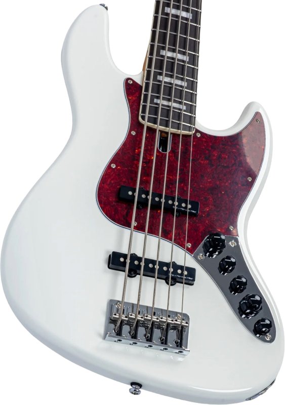 Sire - Sire V7 New Gen 5-String Jazz Bass Guitar with Marcus Super-J Revolution Pickups, Antique White #V7-ALDER-5-NEWGEN-AWH