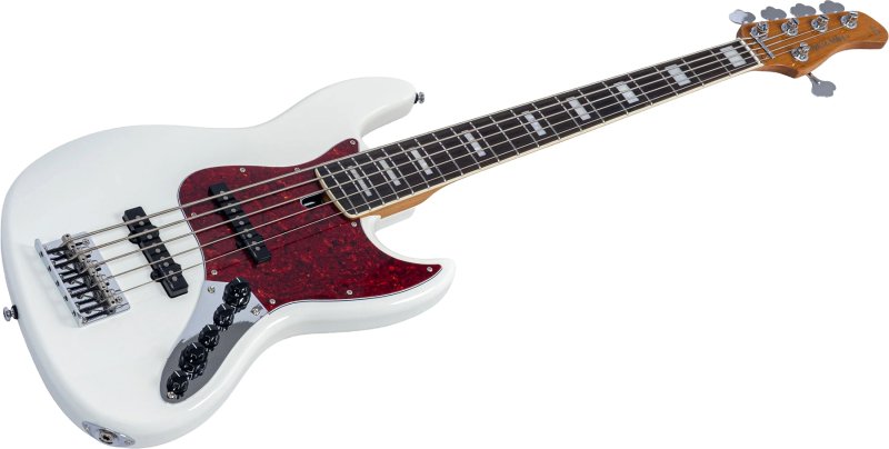 Sire - Sire V7 New Gen 5-String Jazz Bass Guitar with Marcus Super-J Revolution Pickups, Antique White #V7-ALDER-5-NEWGEN-AWH