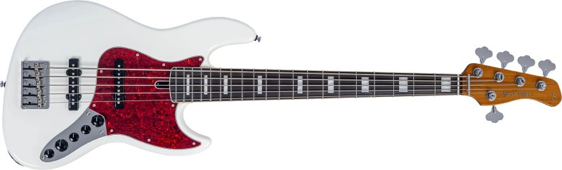 Sire - Sire V7 New Gen 5-String Jazz Bass Guitar with Marcus Super-J Revolution Pickups, Antique White #V7-ALDER-5-NEWGEN-AWH