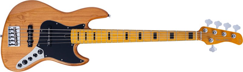 Sire - Sire V7 New Gen 5-String Jazz Bass Guitar with Marcus Super-J Revolution Pickups, Natural #V7-ALDER-5-NEWGEN-NT
