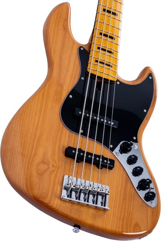 Sire - Sire V7 New Gen 5-String Jazz Bass Guitar with Marcus Super-J Revolution Pickups, Natural #V7-ALDER-5-NEWGEN-NT