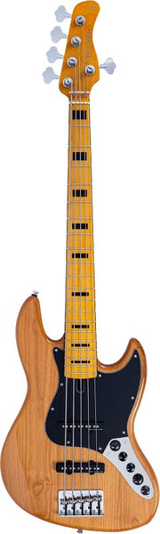 Sire - Sire V7 New Gen 5-String Jazz Bass Guitar with Marcus Super-J Revolution Pickups, Natural #V7-ALDER-5-NEWGEN-NT