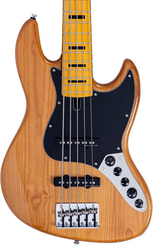 Sire - Sire V7 New Gen 5-String Jazz Bass Guitar with Marcus Super-J Revolution Pickups, Natural #V7-ALDER-5-NEWGEN-NT