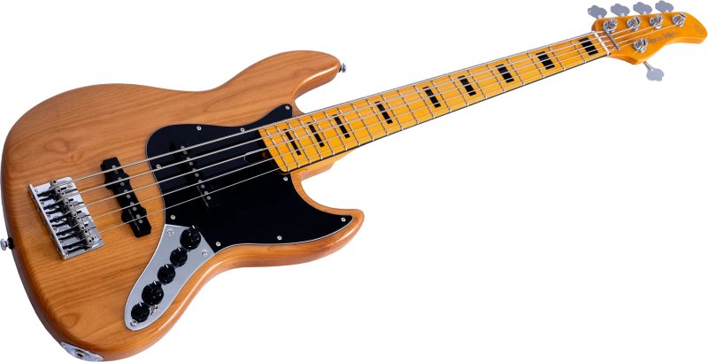Sire - Sire V7 New Gen 5-String Jazz Bass Guitar with Marcus Super-J Revolution Pickups, Natural #V7-ALDER-5-NEWGEN-NT