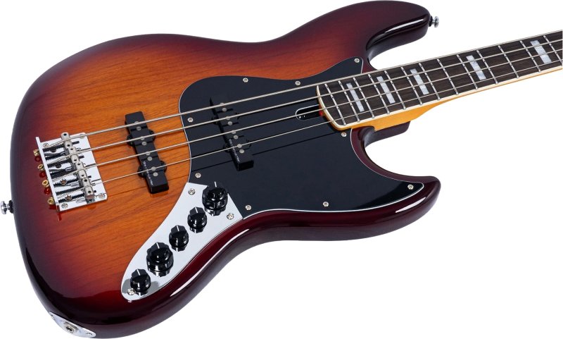 Sire - Sire V7 New Gen 5-String Jazz Bass Guitar with Marcus Super-J Revolution Pickups, Tobacco Sunburst #V7-ALDER-5-NEWGEN-TS