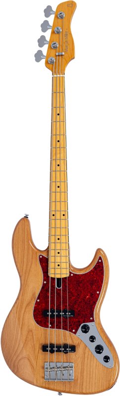 Sire - Sire V7 Vintage New Gen 4-String Jazz Bass Guitar with Marcus Vintage-J Revolution Pickups, Natural #V7-VINALDER-4-NEWGEN-NT