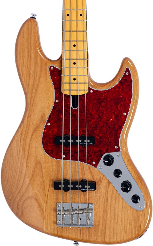 Sire - Sire V7 Vintage New Gen 4-String Jazz Bass Guitar with Marcus Vintage-J Revolution Pickups, Natural #V7-VINALDER-4-NEWGEN-NT