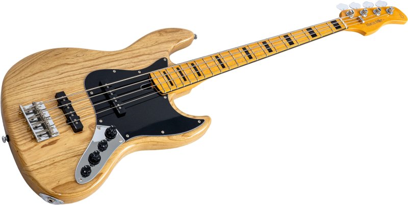Sire - Sire V7 Vintage Ash New Gen 4-String Jazz Bass Guitar with Marcus Vintage-J Revolution Pickups, Natural #V7-VINSWAMPASH-4-NEWGEN-N