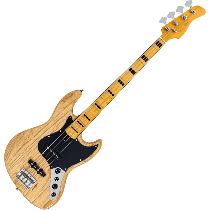Sire - Sire V7 Vintage Ash New Gen 4-String Jazz Bass Guitar with Marcus Vintage-J Revolution Pickups, Natural #V7-VINSWAMPASH-4-NEWGEN-N
