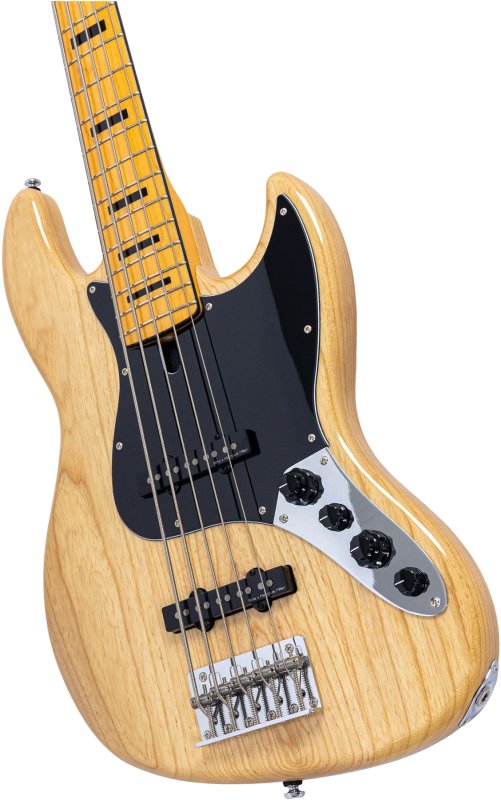 Sire - Sire V7 Vintage Ash New Gen 4-String Jazz Bass Guitar with Marcus Vintage-J Revolution Pickups, Natural #V7-VINSWAMPASH-5-NEWGEN-N