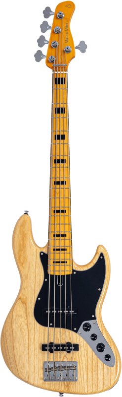 Sire - Sire V7 Vintage Ash New Gen 4-String Jazz Bass Guitar with Marcus Vintage-J Revolution Pickups, Natural #V7-VINSWAMPASH-5-NEWGEN-N