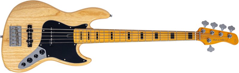 Sire - Sire V7 Vintage Ash New Gen 4-String Jazz Bass Guitar with Marcus Vintage-J Revolution Pickups, Natural #V7-VINSWAMPASH-5-NEWGEN-N