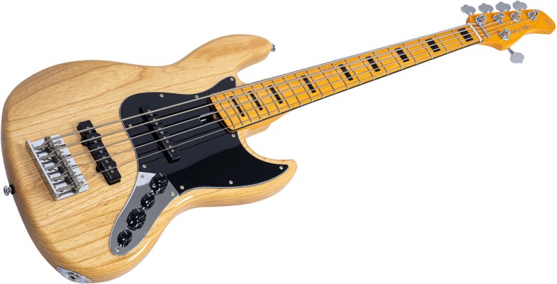 Sire - Sire V7 Vintage Ash New Gen 4-String Jazz Bass Guitar with Marcus Vintage-J Revolution Pickups, Natural #V7-VINSWAMPASH-5-NEWGEN-N