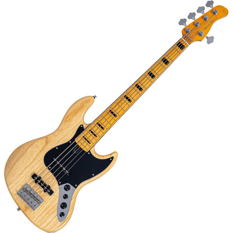 Sire - Sire V7 Vintage Ash New Gen 4-String Jazz Bass Guitar with Marcus Vintage-J Revolution Pickups, Natural #V7-VINSWAMPASH-5-NEWGEN-N
