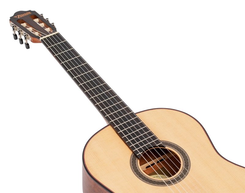 Valencia - 700 Series 4/4 Size Solid Sitka Spruce Top Classical Acoustic Guitar, Natural #VC704