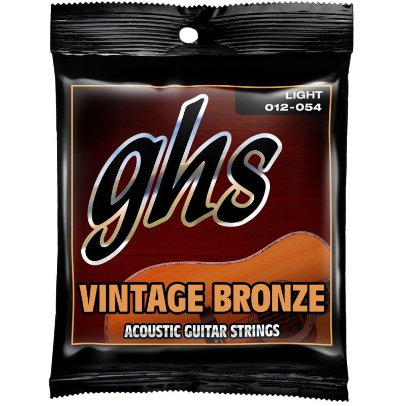 GHS - Vintage Bronze Acoustic Guitar Strings - Light (.012-.054) #VN-L