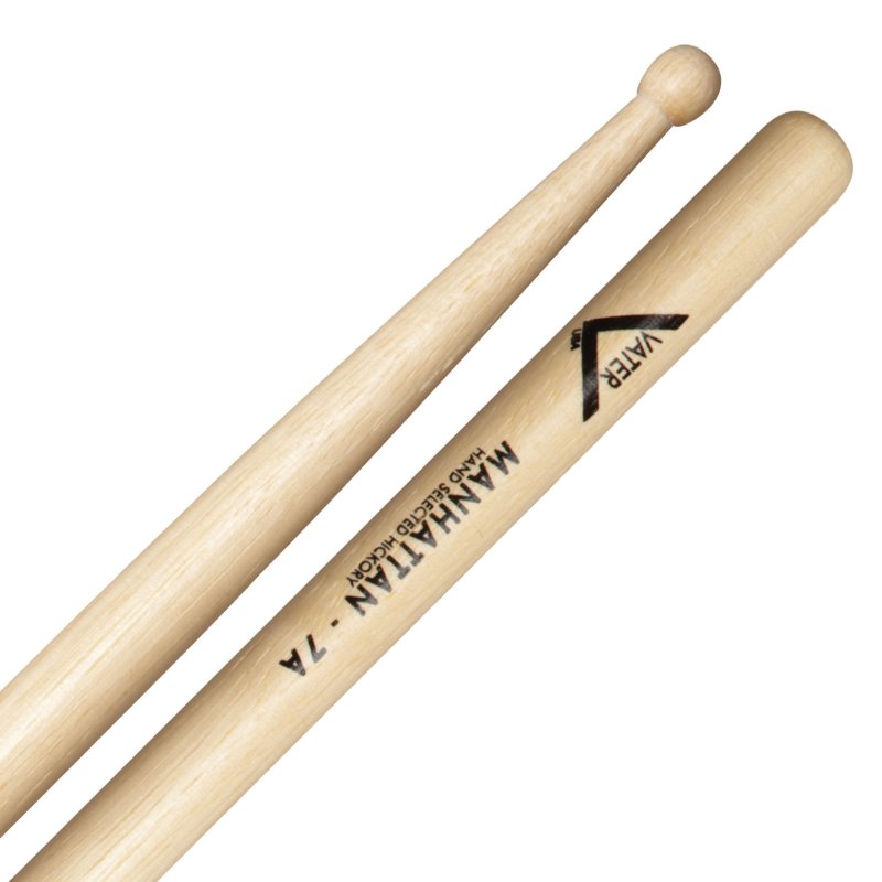 Vater Percussion - American Hickory Drumsticks - Manhattan 7A - Wood Tip (4-Pack) #VSP7AW