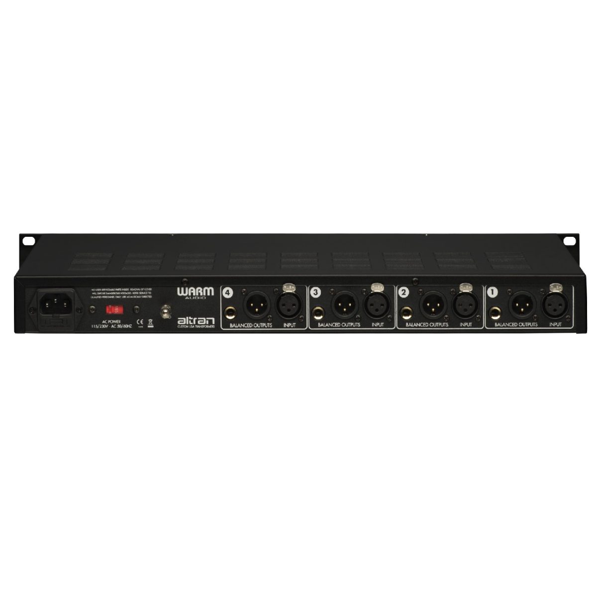 Warm Audio - WA-412 Four-Channel American Mic Preamp Back