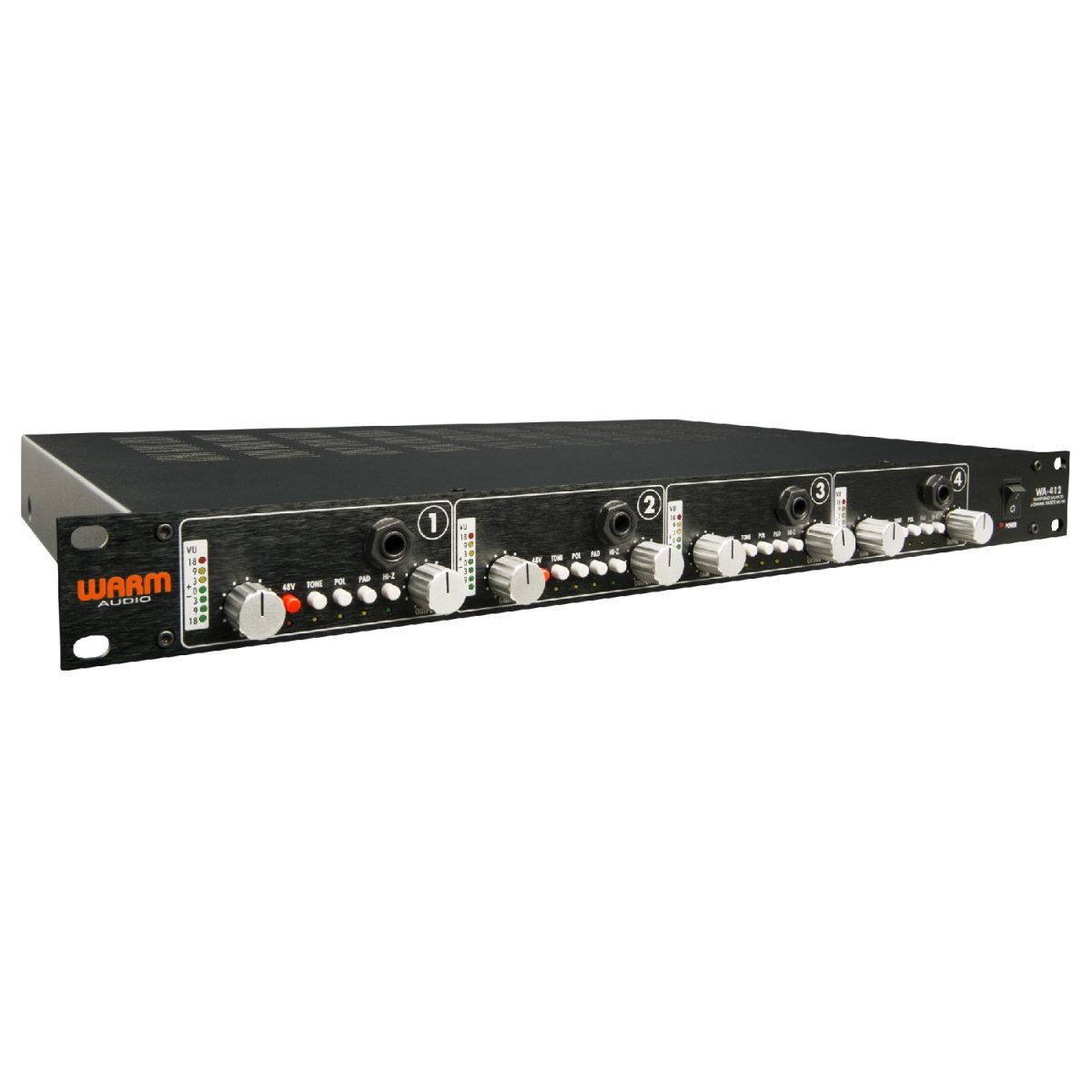 Warm Audio - WA-412 Four-Channel American Mic Preamp Side