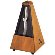 Wittner – 803M Metronome System Maelzel without Bell – Solid Wood Mat Silk Walnut Coloured